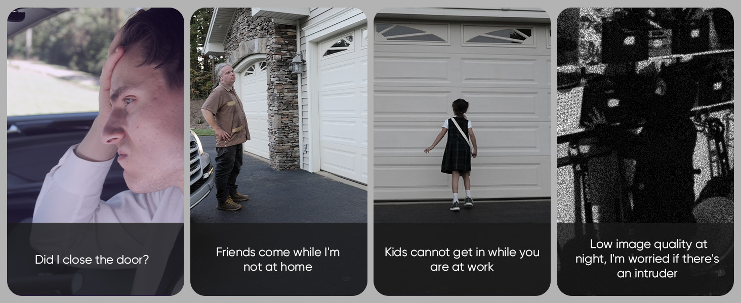 remote monitoring of garage;open/close garage door,report garage door open/close status in real-time