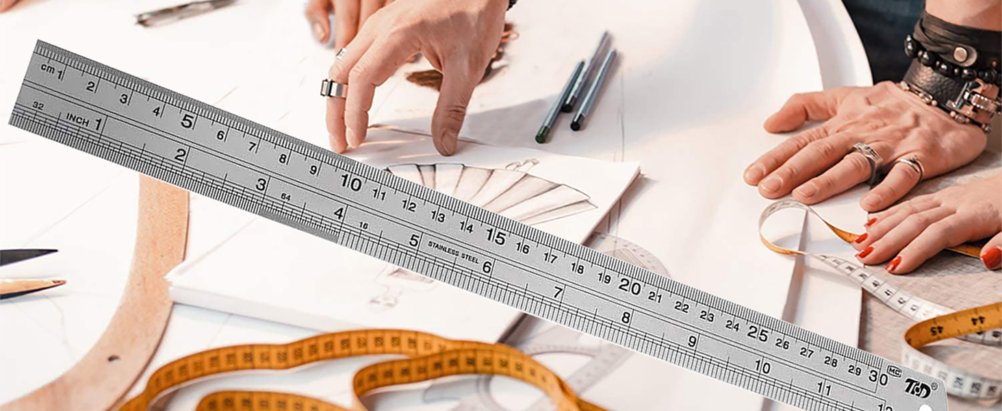 Metal ruler