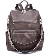 WYFJNX Backpack Purse for Women Leather Backpack Ladies Fashion Handbag Designer Shoulder Bag Sma...