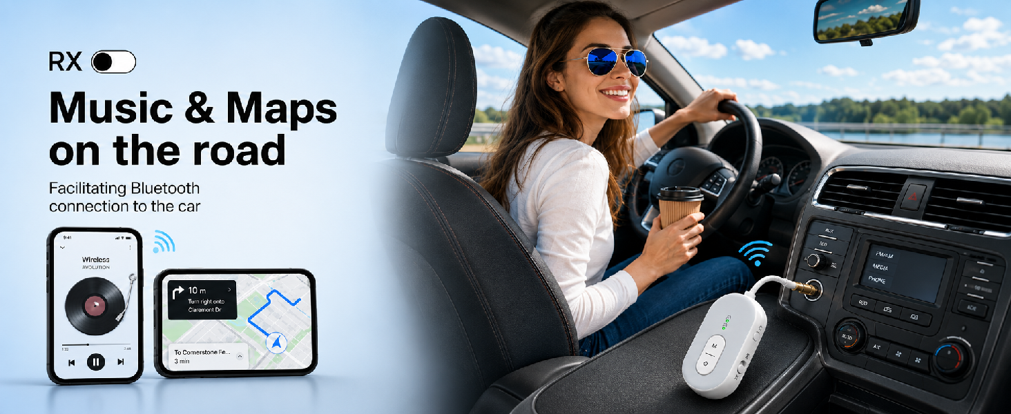 Airplane Bluetooth Adapter for Travel