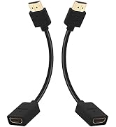 LEENUE HDMI Extension Cable for Streaming Stick, Short HDMI Male to Female Adapter, 4K 3D HDMI Ex...