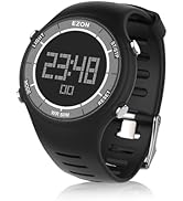 EZON Digital Watch 5ATM Waterproof Stopwatch with Countdown Timer/Chronograph/Lap Timing/EL Backl...