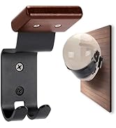 TOKCKYBL Motorcycle Helmet Holder Wall Mount - Solid Wood &amp; Steel Gear Organizer Rack with 2 Hook...