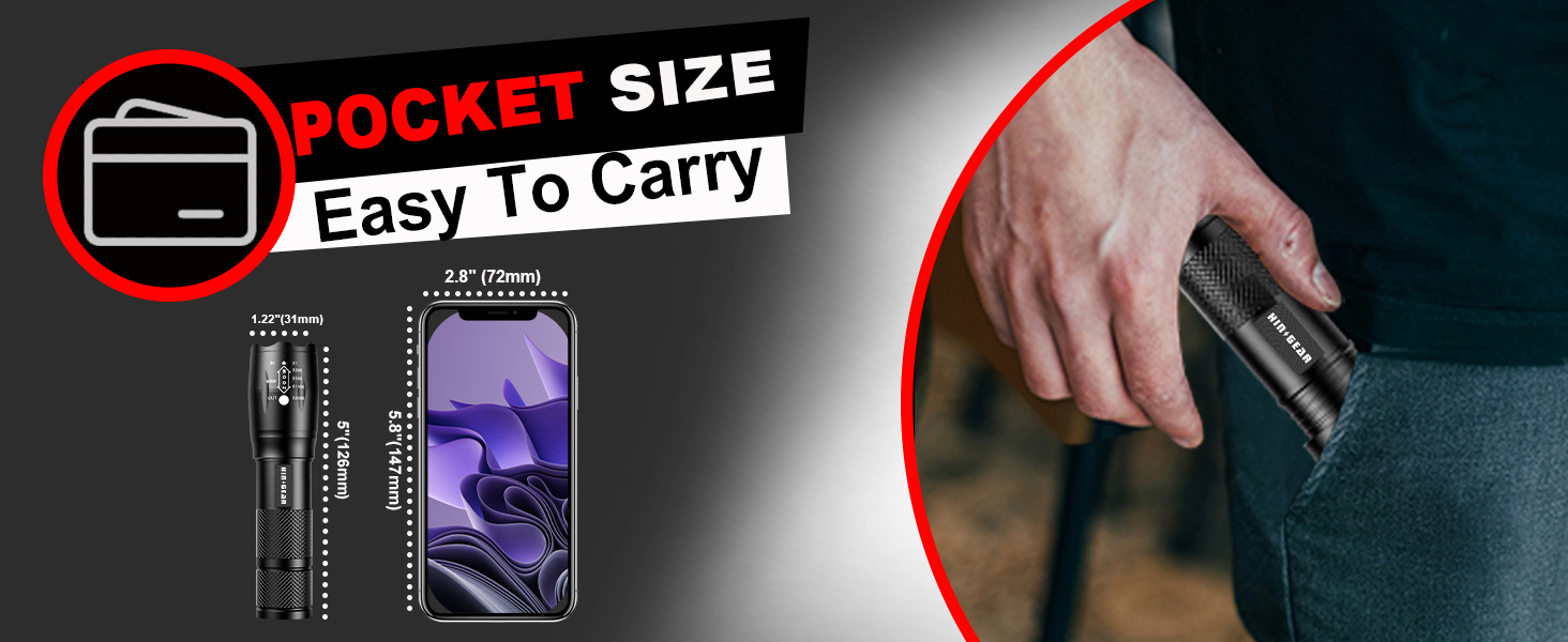 pocket flashlights