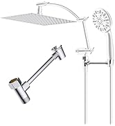 Hibbent All Metal Shower Head Holder, Solid Brass Shower Arm Holder for Handheld Shower Head, Sho...