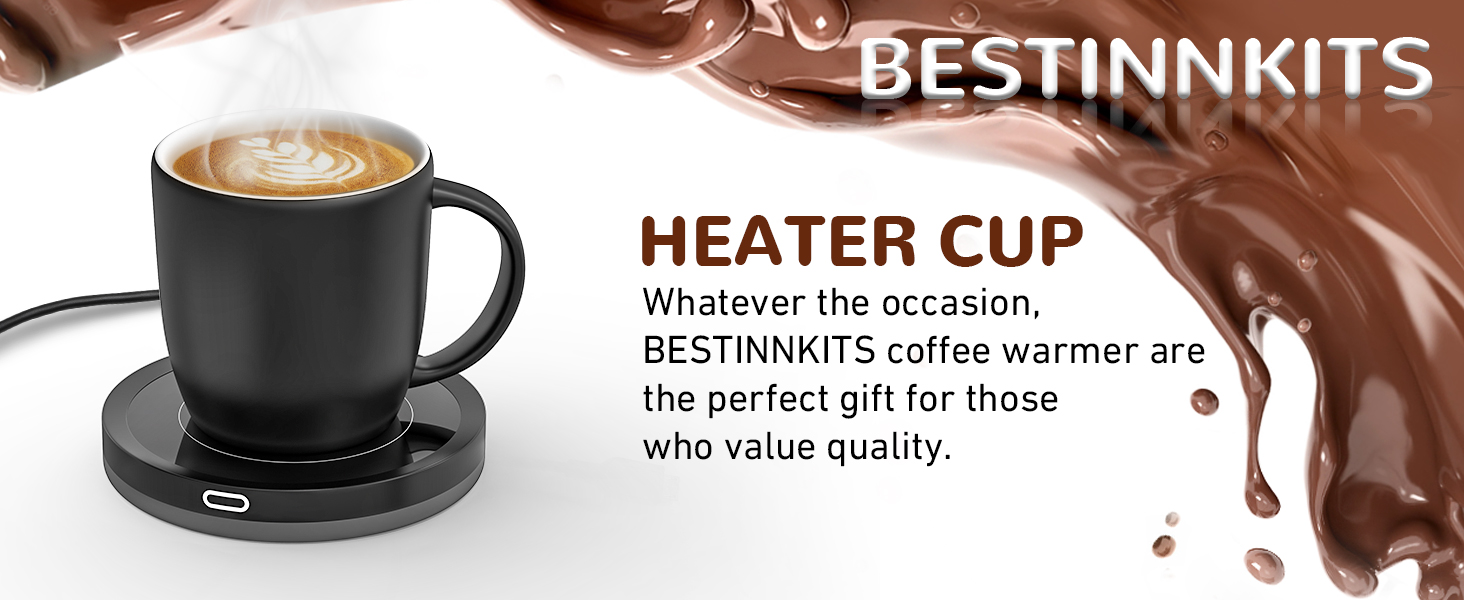 Smart Coffee Warmer BESTINNKITS Auto OnOff Gravity-Induction Mug Warmer for Office Desk Use