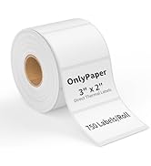 OnlyPaper 2" x 3" Direct Thermal Label-750 Labels UPC Barcode FBA Labels Perforated Compatible wi...