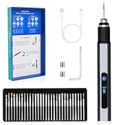 Electric Engraving Pen with 30 Bits, USB Rechargeable Cordless Etching Pen, Professional Mini Car...