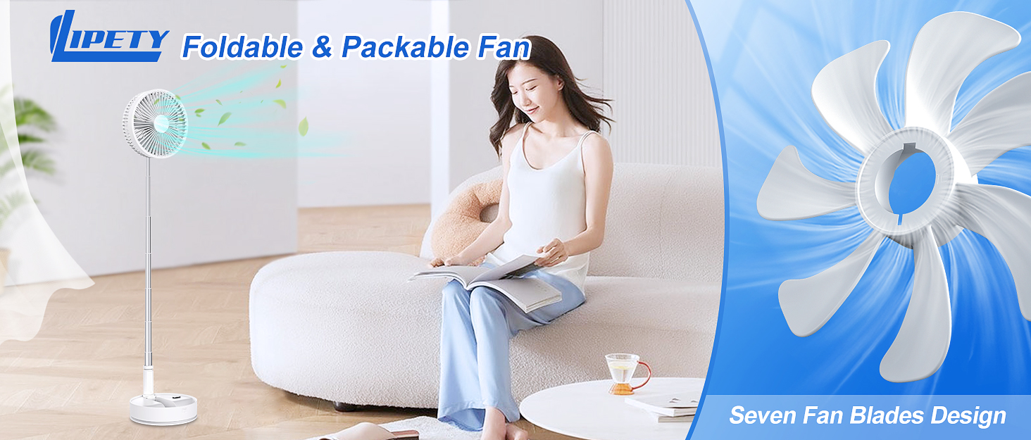 Oscillating Standing Fan with Remote