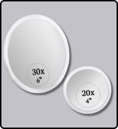 MIRRORVANA Super Zoom 30X &amp;amp;amp; 20X Magnifying Mirror Set for Makeup - Ultra Precise, Strong Suction