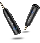HVMLAK Bluetooth Aux Adapter, Bluetooth 5.3 Car Adapter [Stronger Microphone], Aux Bluetooth Adap...
