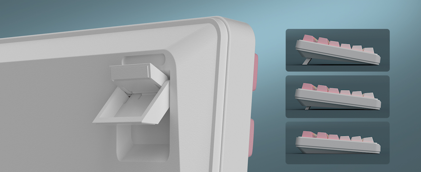 Two-Step Keyboard Feet