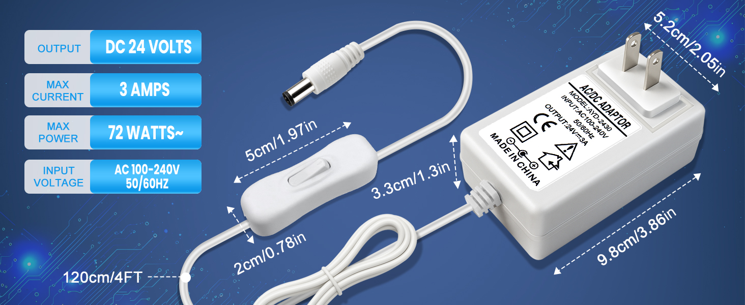 24v led power adapter