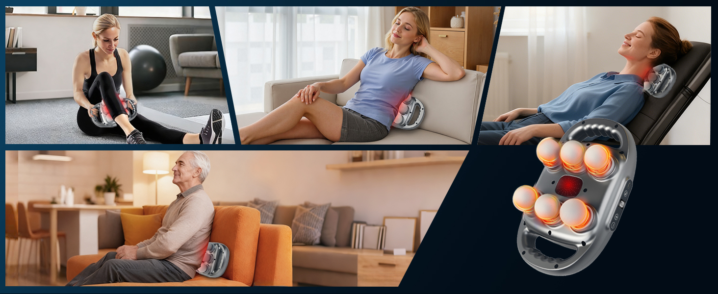 Massage Gun Deep Tissue,Back Massager, Neck&amp;amp; Shoulder Massager