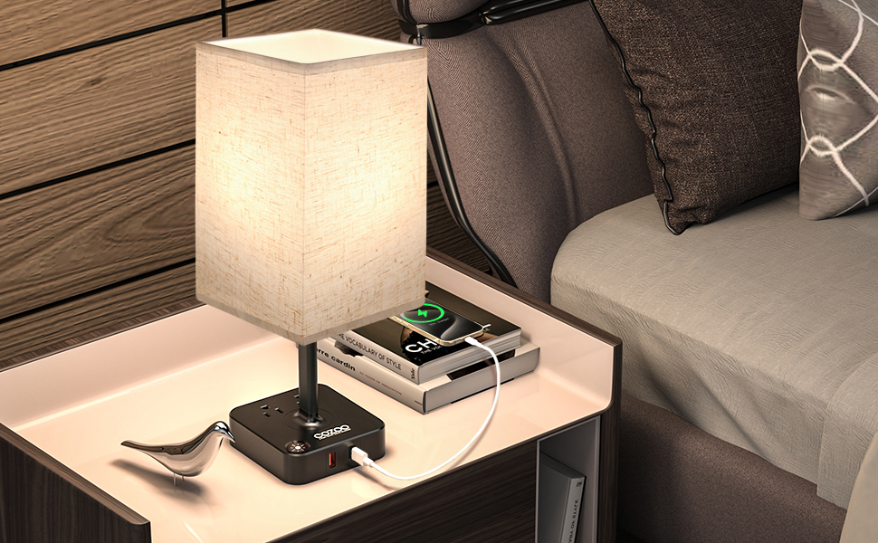 LED touch control table lamp