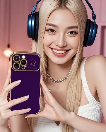 Dark Purple Wave Edge Case