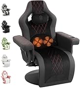 Dowinx Racing Style Gaming Recliner Chair with Massage Lumbar Support, Footrest, Cup Holder, Side...
