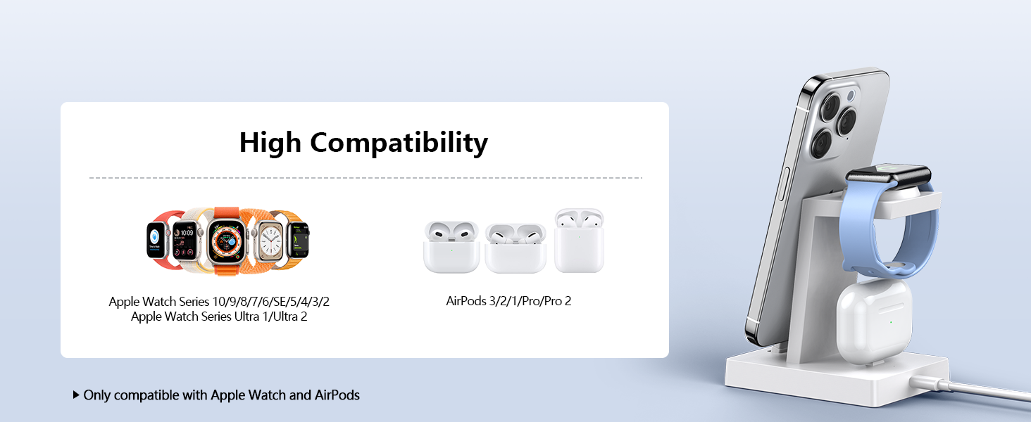 phone watch and airpod charger