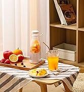 MEHIDFY Portable Blender, Personal Blender for Shakes and Smoothies with 8 Blades, 15oz Fresh Jui...