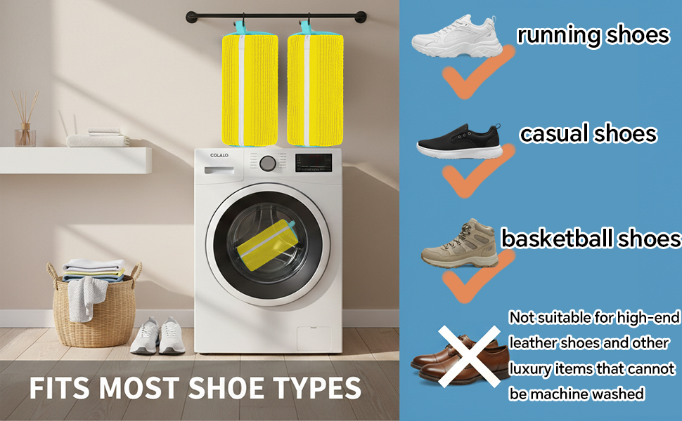 reusable sneaker washing machine bag for washer dryer safe heavy duty shoe cleaning bag
