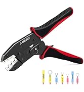 Sanuke Crimping Tool For Heat Shrink Connectors-AWG 22-10 Ratchet Wire Terminal Crimper-Crimping ...