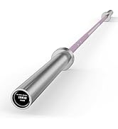 25mm 35lb Womens Olympic Barbell 6.5FT Olympic Barbell 2inch 1000lb Capacity Olympic Bar with Mod...