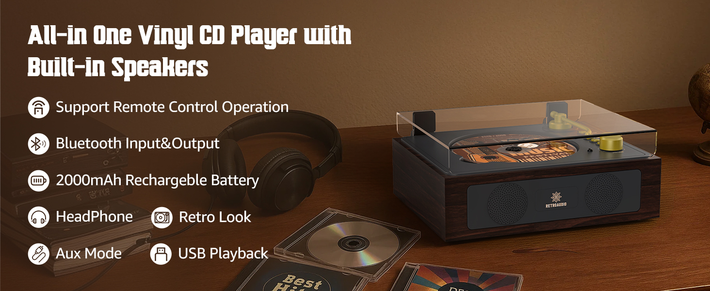 All in one Retro CD player