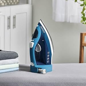 Professional level steam iron to remove wrinkles and refresh clothing, curtains, textiles