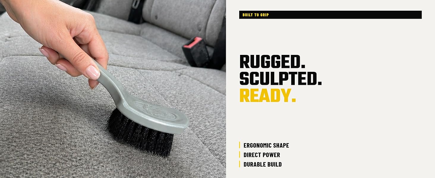 A workhorse interior detailing brush for daily drivers, weekend sessions, and pro shop workflows.