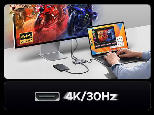USB C Docking Station with 4K HDMI