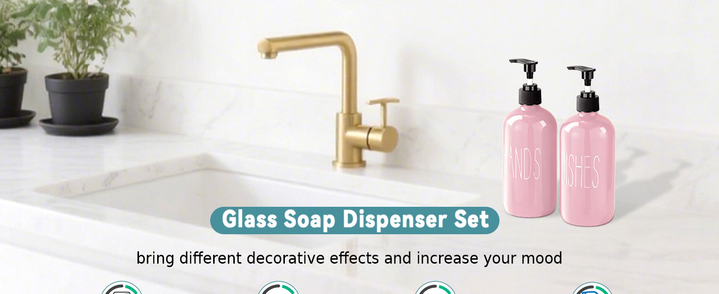 dish soap dispenser for kitchen sink hand soap dispenser glass soap dispenser with pump