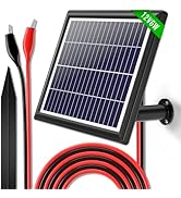 POWOXI Solar Panel 12V 6W Car Solar Battery Charger Maintainer + Charge Controller Waterproof Sol...