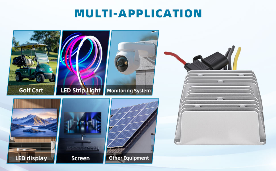 Multi-Application: Golf Cart LED Strip Light Monitoring System LED display Screen Other Equipment