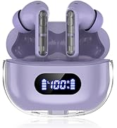 BYDTOOPCBD Wireless Earbuds P1 PRO Purple, Earphones Wireless Bluetooth Headphones with Clear Cal...