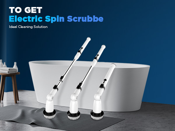 electric spin scrubber brush power brush floor scrubber