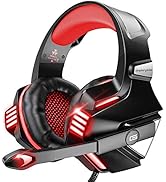 VersionTECH. Gaming Headset for PS5/ PS4/ Xbox One/PC, Noise Canceling Over-Ear Headphones with M...
