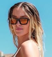 ADE WU Trendy Square Sunglasses for Women Men Unique Designer Inspired 70s 80s Unisex Stylish Squ...