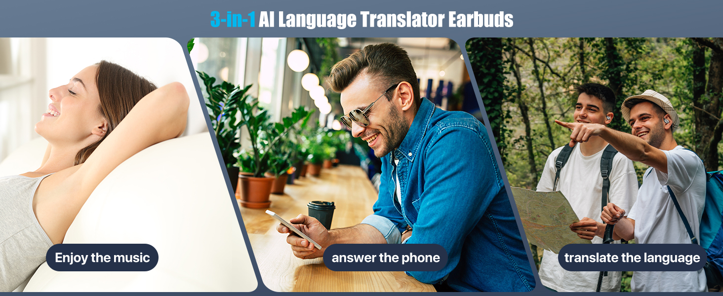3 in 1 translator headphoes