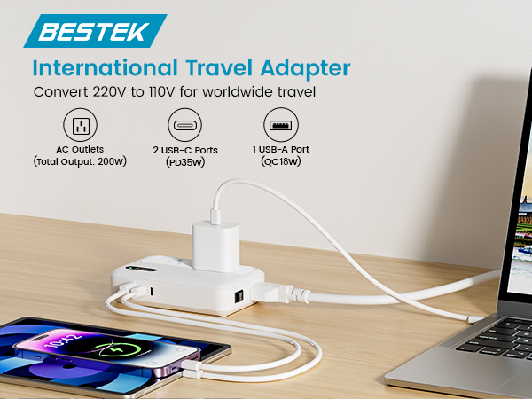 BESTEK Universal Travel Adapter 