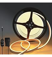 Lucienstar Neon LED Strip Lights, 12V DC 600 SMD2835 16.4ft/5m IP65 Waterproof Dimmable Flexible ...