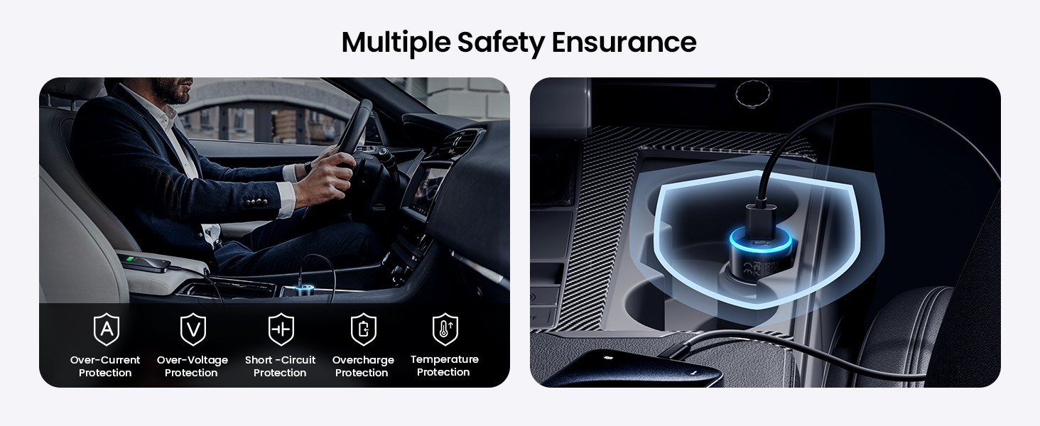 PISEN car charger adapter