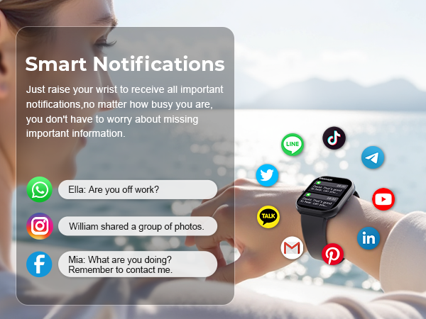 Fitness watch smart reminder function