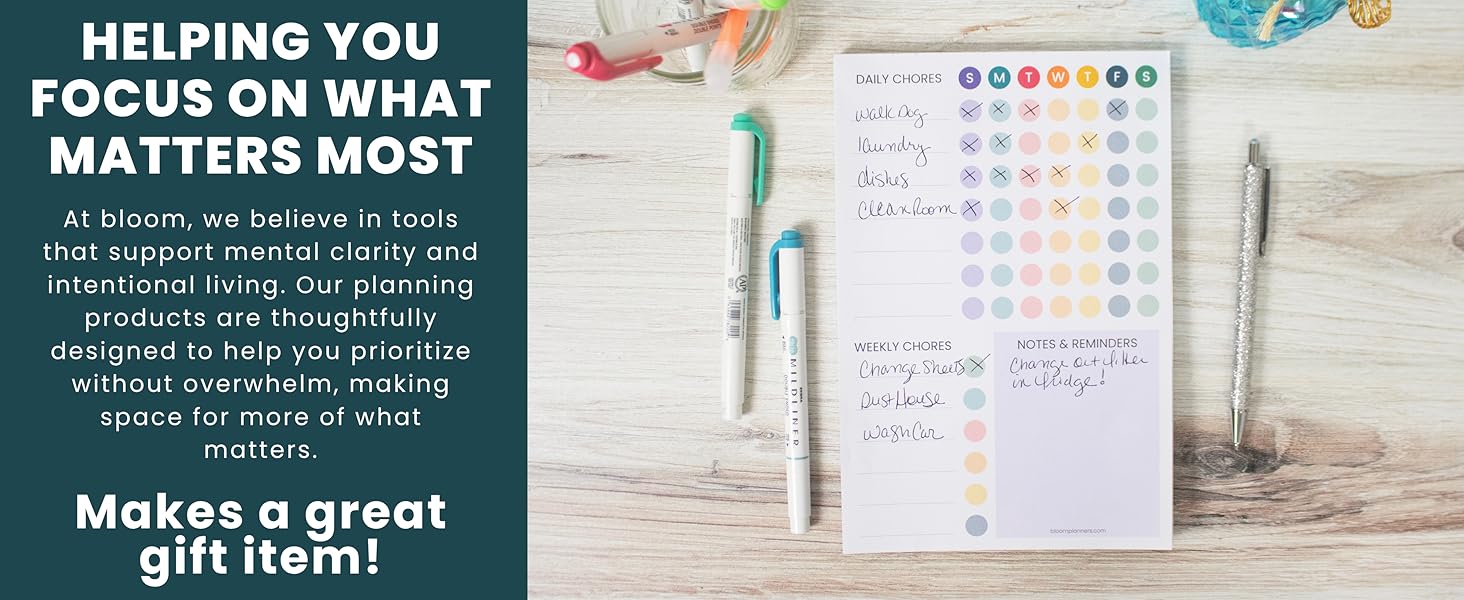 thoughtfully designed for intentional living mental clarity productivity organization