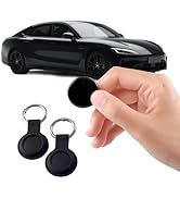 2 Pack GPS Tracker and 2 Keychains for Vehicles Work with Find My (iOS Only) Real Time Hidden Min...