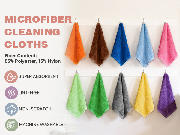 MICROFIBER CLEANING CLOTHS