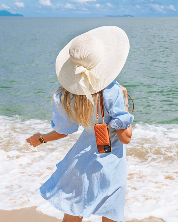 Bocasal crossbody RFID blocking wallet case with card slots holder