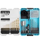 DURATECH Drill Bit Set, 66 PCS Driver Bits and Screwdriver Bit Kit | Wood Bits, Metal Bits, Mason...