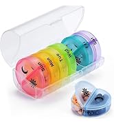 Large Weekly Pill Organizer 2 Times a Day, Vitamin Box, Convenient and Easy to Use, X-Large Pop-O...