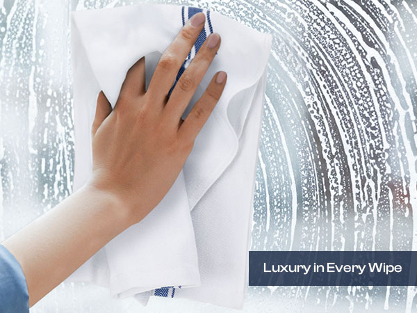 reusable kitchen dish towels for kitchen drying window glass cleaning