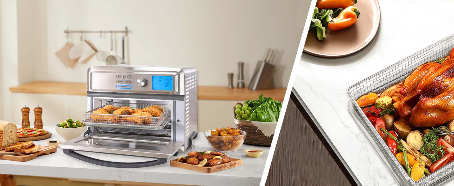air fryer basket and baking tray for cuisinart